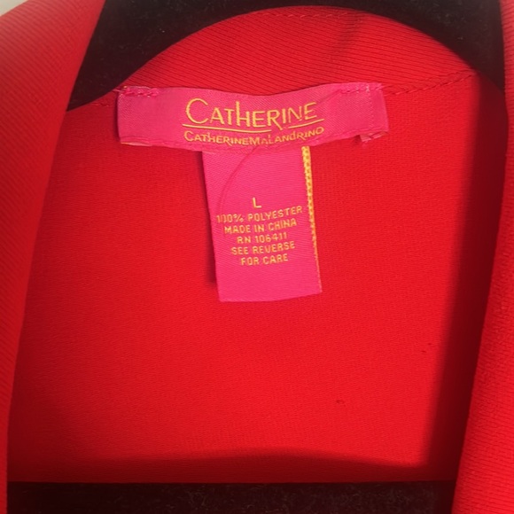 Red long sleeve blazer size L - Picture 4 of 5